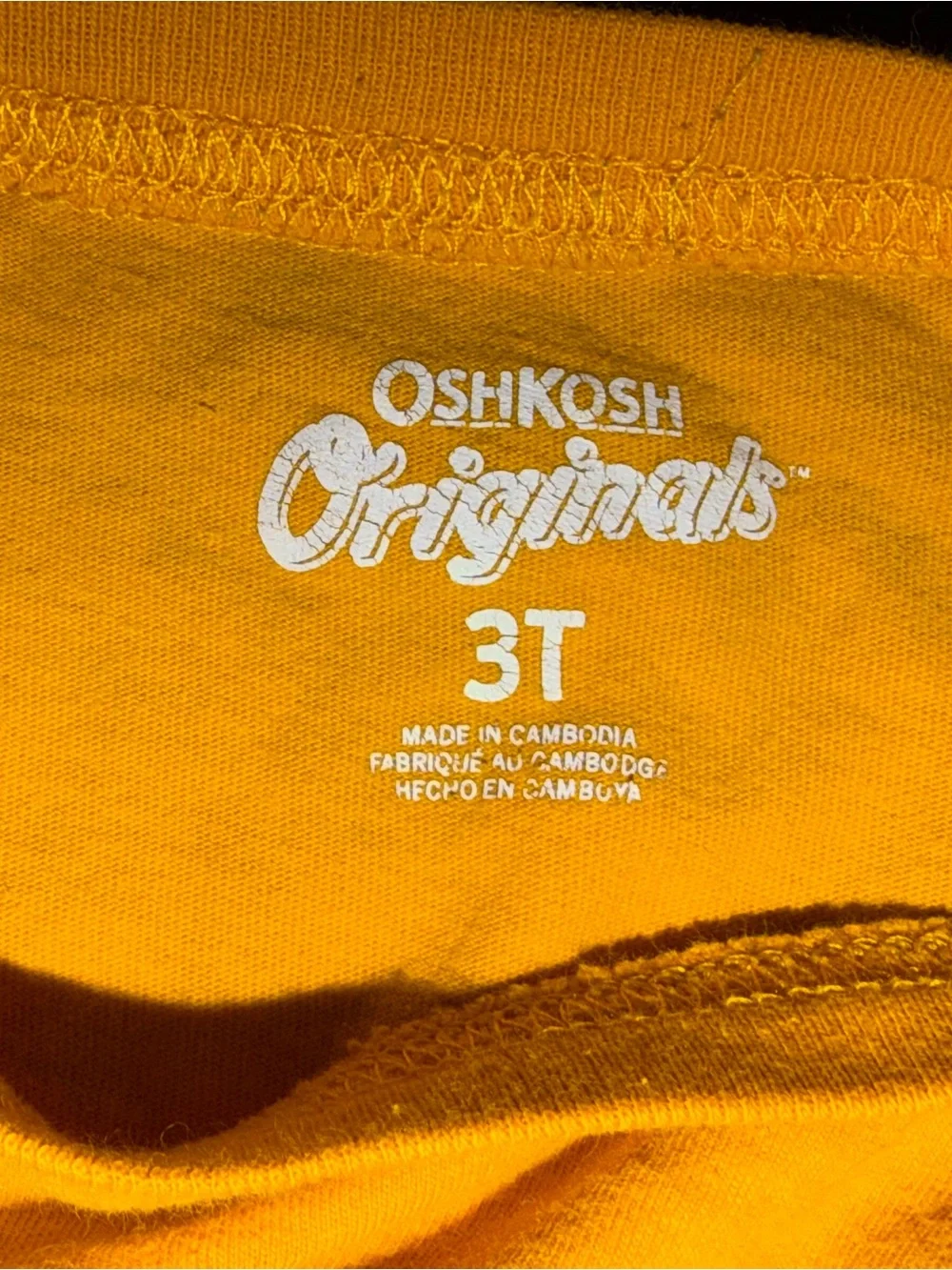 OshKosh Originals 3T Dirt Crew Construction Long Sleeve Shirt
